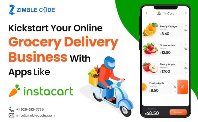 Kickstart your Online Grocery Delivery Business with Apps like Insta Cart