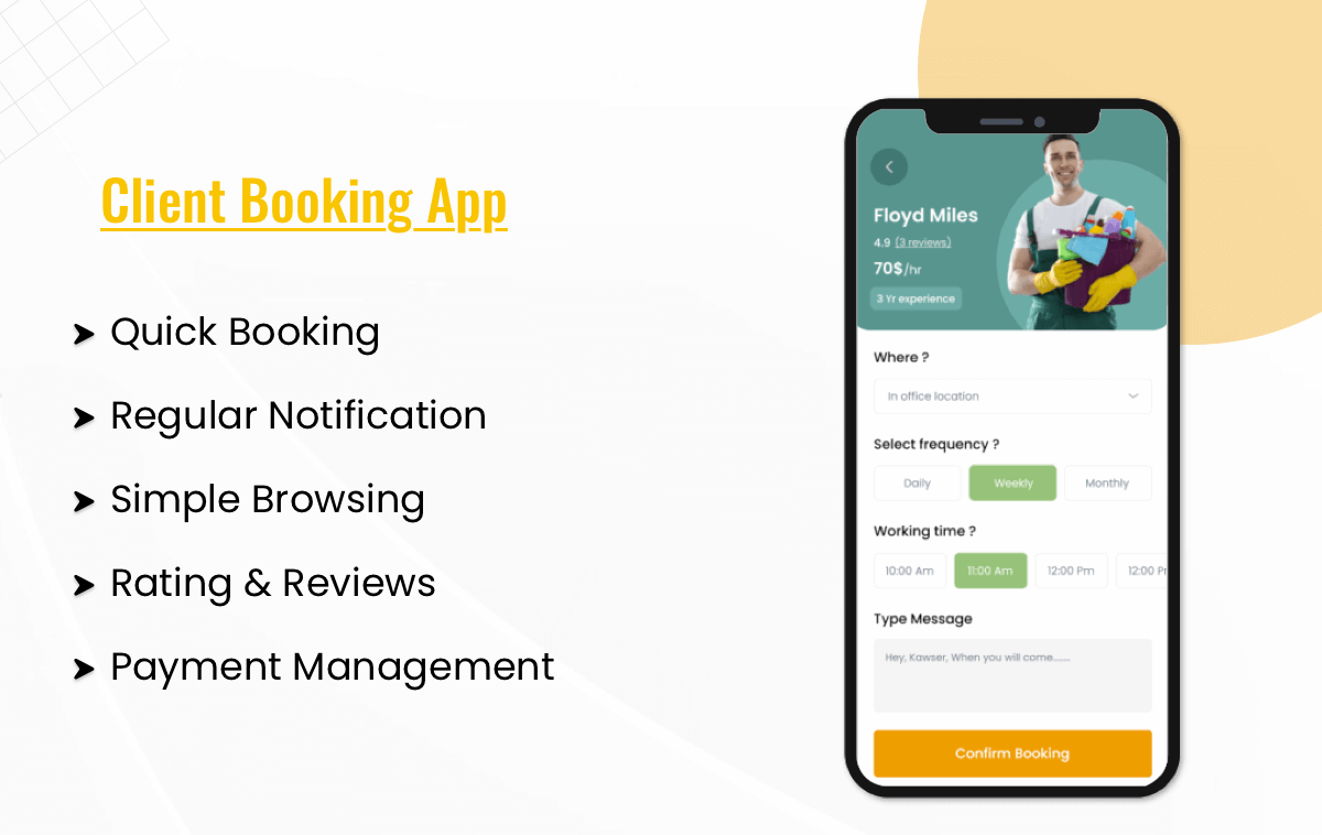 Client Booking App